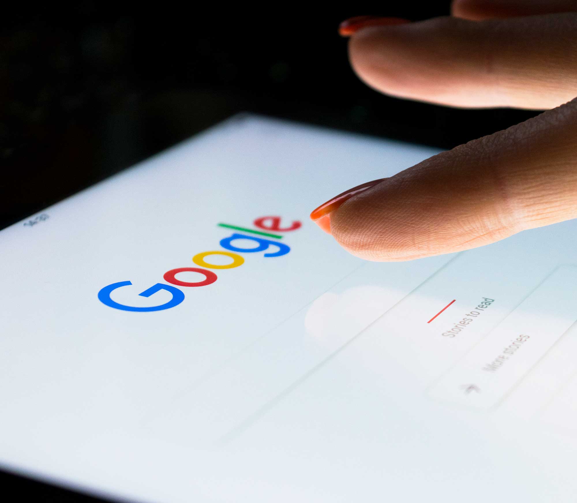 Search engine results page showing a first-place ranking
